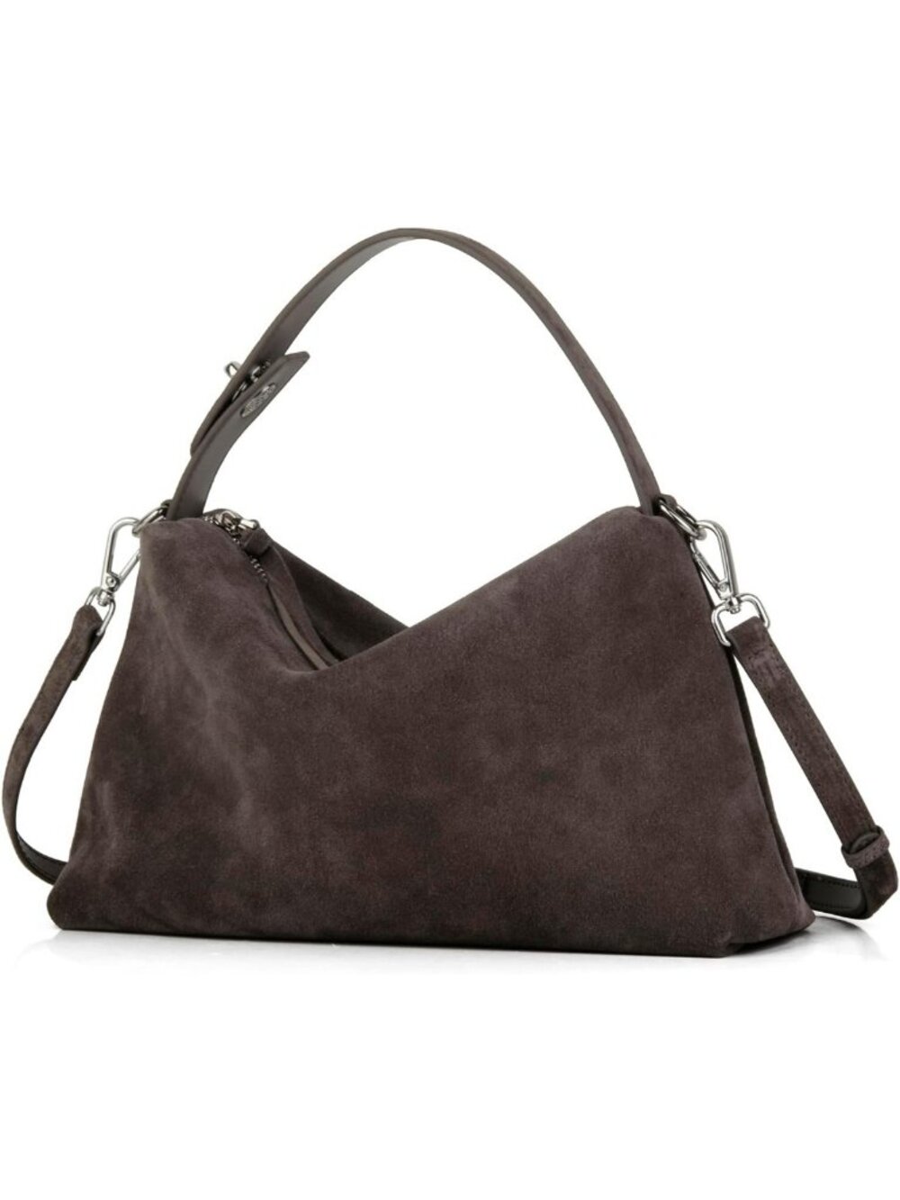 Chic Premium Suede Leather Crossbody & Tote Handbag for Women - Stylish